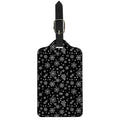 Black And White Snowflake Pattern Print Luggage Tag