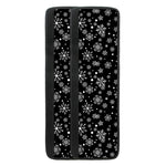 Black And White Snowflake Pattern Print Refrigerator Handle Covers