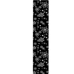 Black And White Snowflake Pattern Print Table Runner