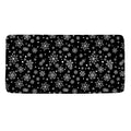 Black And White Snowflake Pattern Print Towel