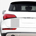 Black And White Snowman Pattern Print Car Sticker