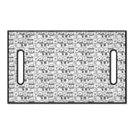 Black And White Snowman Pattern Print Golf Cart Seat Cover