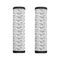 Black And White Snowman Pattern Print Handle Covers