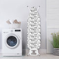 Black And White Snowman Pattern Print Ironing Board Cover