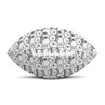 Black And White Snowman Pattern Print Rugby Ball