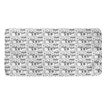 Black And White Snowman Pattern Print Towel