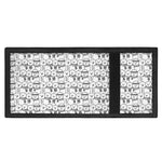 Black And White Snowman Pattern Print Trifold Wallet