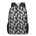 Black And White Soccer Ball Print 17 Inch Backpack