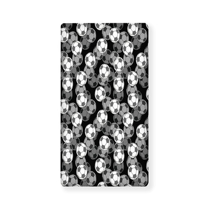 Black And White Soccer Ball Print Baby Crib Sheet