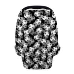 Black And White Soccer Ball Print Baby Seat Cover