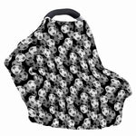 Black And White Soccer Ball Print Baby Seat Cover