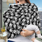 Black And White Soccer Ball Print Baby Seat Cover