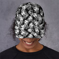 Black And White Soccer Ball Print Baseball Cap