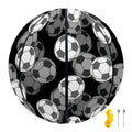 Black And White Soccer Ball Print Basketball