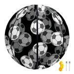Black And White Soccer Ball Print Basketball