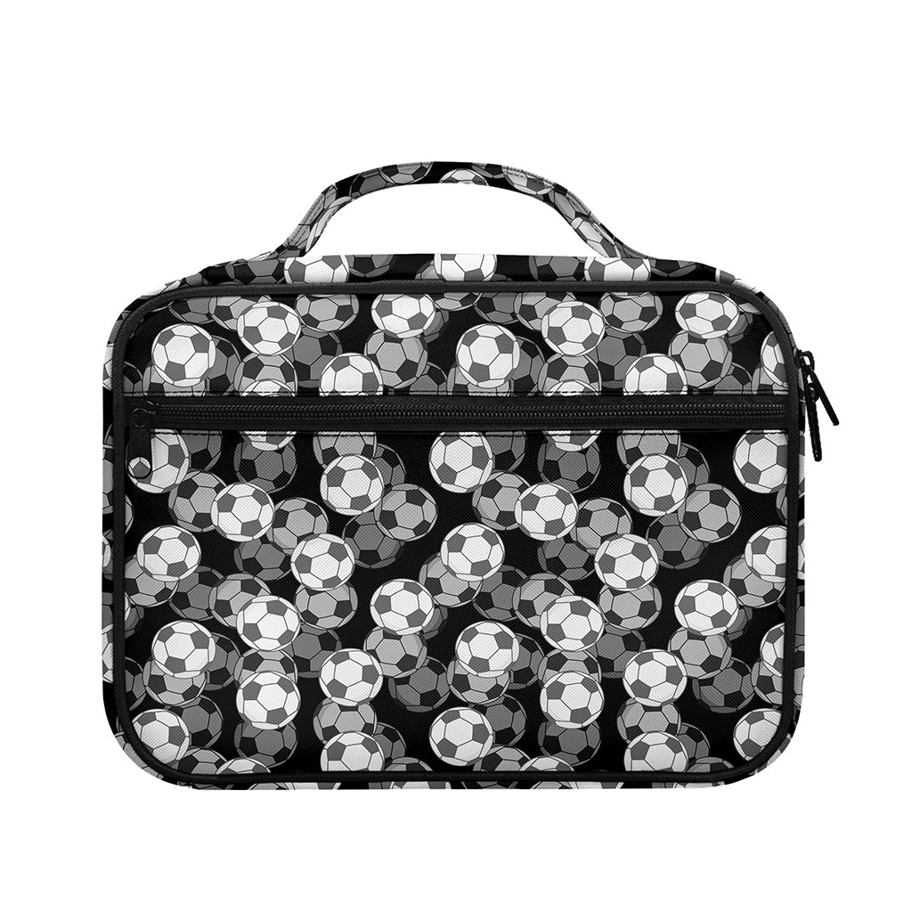 Black And White Soccer Ball Print Briefcase Bible Bag