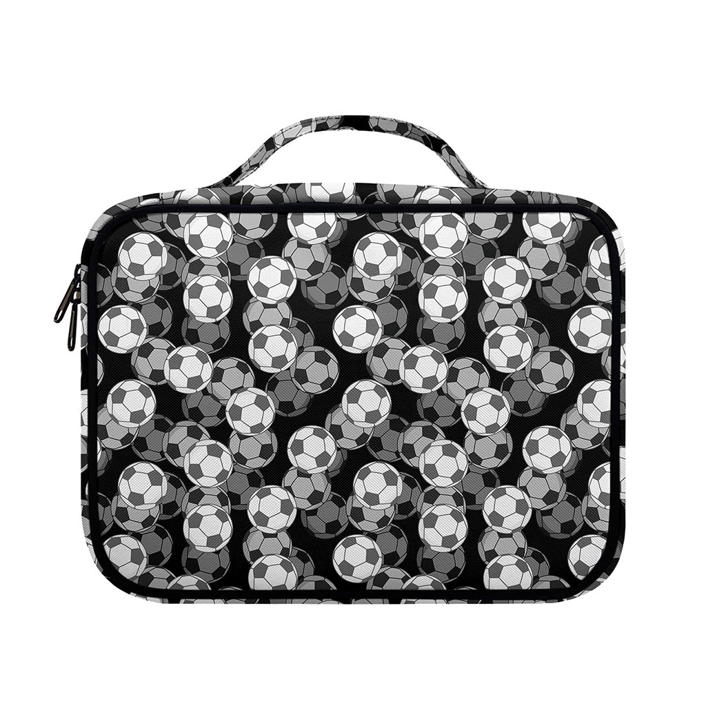 Black And White Soccer Ball Print Briefcase Bible Bag