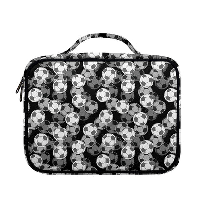 Black And White Soccer Ball Print Briefcase Bible Bag