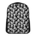 Black And White Soccer Ball Print Casual Backpack