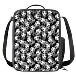 Black And White Soccer Ball Print Crossbody Lunch Bag