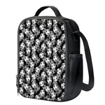 Black And White Soccer Ball Print Crossbody Lunch Bag