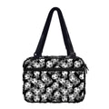 Black And White Soccer Ball Print Double Strap Bible Bag