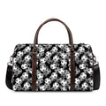 Black And White Soccer Ball Print Duffel Bag