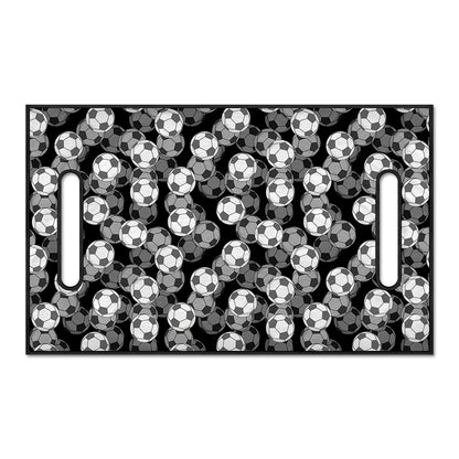 Black And White Soccer Ball Print Golf Cart Seat Cover