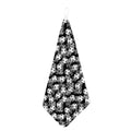 Black And White Soccer Ball Print Hand Towel