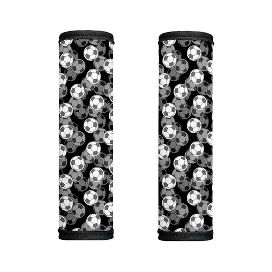 Black And White Soccer Ball Print Handle Covers