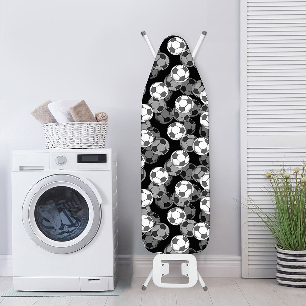 Black And White Soccer Ball Print Ironing Board Cover