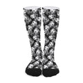 Black And White Soccer Ball Print Long Socks