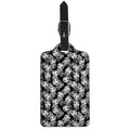 Black And White Soccer Ball Print Luggage Tag