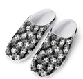 Black And White Soccer Ball Print Mesh Casual Shoes