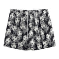 Black And White Soccer Ball Print Mesh Shorts