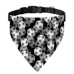 Black And White Soccer Ball Print Over The Collar Dog Bandana