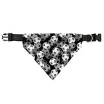 Black And White Soccer Ball Print Over The Collar Dog Bandana