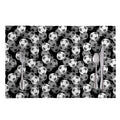 Black And White Soccer Ball Print Placemat