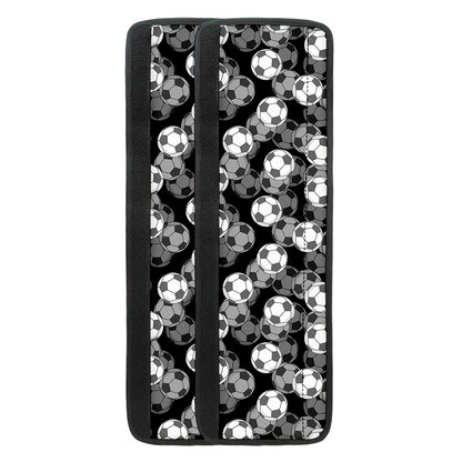 Black And White Soccer Ball Print Refrigerator Handle Covers