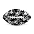 Black And White Soccer Ball Print Rugby Ball