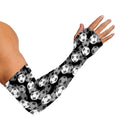 Black And White Soccer Ball Print Sun Protection Arm Sleeves
