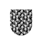 Black And White Soccer Ball Print Toilet Lid Cover