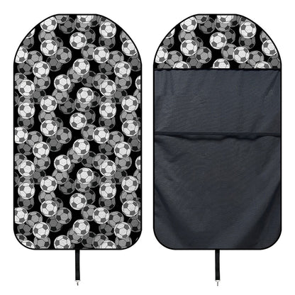 Black And White Soccer Ball Print Waterproof Car Seat Cover