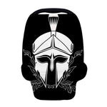 Black And White Spartan Helmet Print Baby Seat Cover