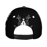 Black And White Spartan Helmet Print Baseball Cap