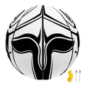 Black And White Spartan Helmet Print Basketball