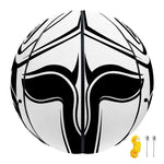 Black And White Spartan Helmet Print Basketball