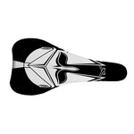 Black And White Spartan Helmet Print Bicycle Seat Cover
