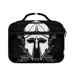 Black And White Spartan Helmet Print Briefcase Bible Bag