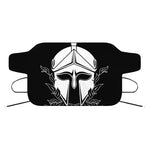 Black And White Spartan Helmet Print Car Windshield Snow Cover